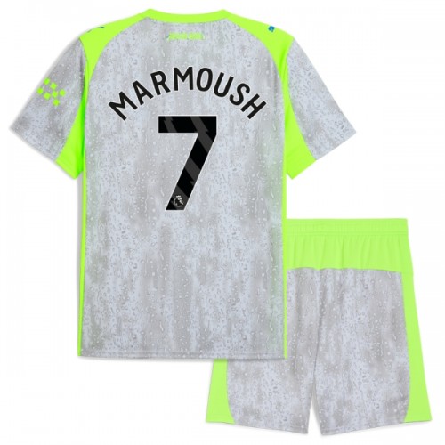 Günstige Fußballtrikots Manchester City Marmoush 7 Kinder 3rd trikot 2025-26 Kurzarm Günstige Fußballtrikots Manchester City Marmoush 7 Kinder 3rd trikot 2025-26 Kurzarm